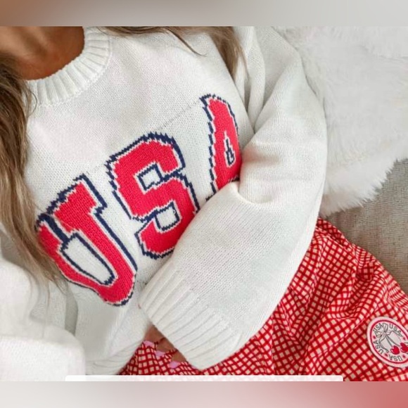 Grayson Threads  White USA Graphic Sweater - Off-White - Picture 4 of 15